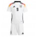 Camiseta Alemania Niclas Fullkrug #9 Primera Equipación Replica Eurocopa 2024 para niños mangas cortas (+ Pantalones cortos)